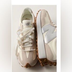 New Balance 327 Cream, White & Gum Retro Runner Sneakers x Free People